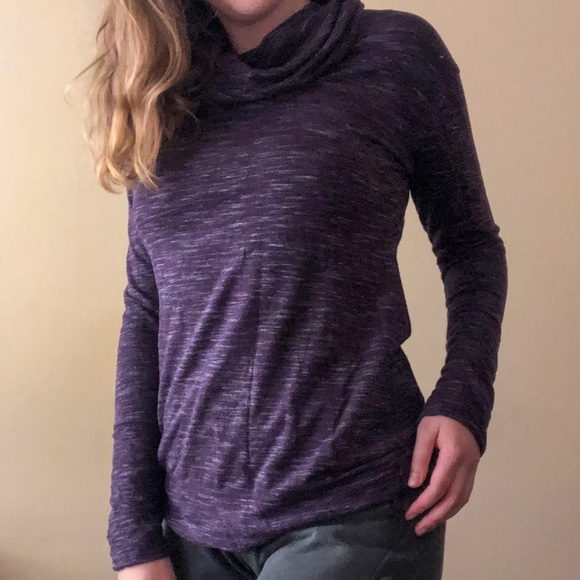 Women’s Medium Purple Merona Cowl Neck Sweater - Picture 3 of 5